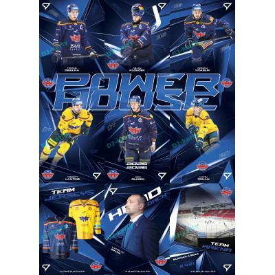 2025/26 Sportzoo ELH 2. serie kompletní set 9ks karet Powerhouse - Motor České Budějovice