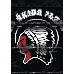 2025/26 Sportzoo ELH 2. serie kompletní set 9ks karet Powerhouse - Škoda Plzeň