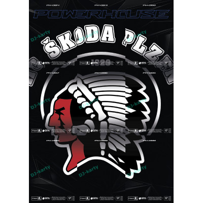 2025/26 Sportzoo ELH 2. serie kompletní set 9ks karet Powerhouse - Škoda Plzeň