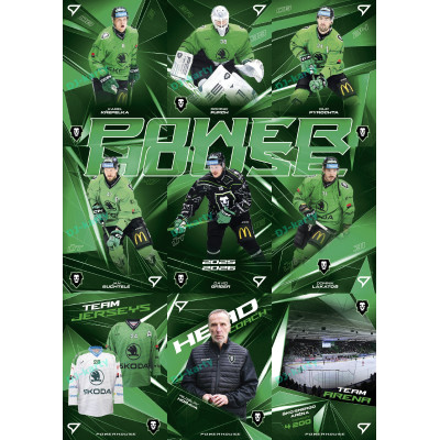 2025/26 Sportzoo ELH 2. serie kompletní set 9ks karet Powerhouse - BK Mladá Boleslav