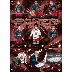 2025/26 Sportzoo ELH 2. serie kompletní set 9ks karet Powerhouse - Mountfield Hradec Králové