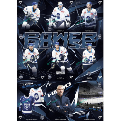 2025/26 Sportzoo ELH 2. serie kompletní set 9ks karet Powerhouse - Rytíři Kladno