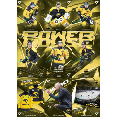 2025/26 Sportzoo ELH 2. serie kompletní set 9ks karet Powerhouse - Verva Litvínov