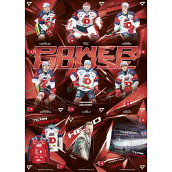 2025/26 Sportzoo ELH 2. serie kompletní set 9ks karet Powerhouse - Dynamo Pardubice