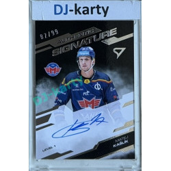 2025/26 Sportzoo ELH 2. serie #SL1-KA Matej Kašlík Authentic Signature Level 1 82/99