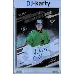 2025/26 Sportzoo ELH 2. serie #SL1-LI Jakub Lichtag Authentic Signature Level 1 09/99