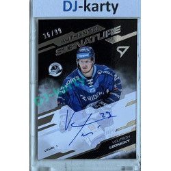 2025/26 Sportzoo ELH 2. serie #SL1-VL Vojtěch Lednický Authentic Signature Level 1 36/99