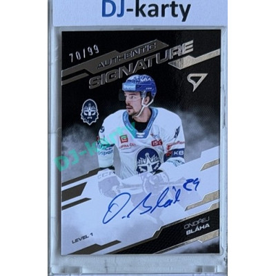 2025/26 Sportzoo ELH 2. serie #SL1-OB Ondřej Bláha Authentic Signature Level 1 70/99