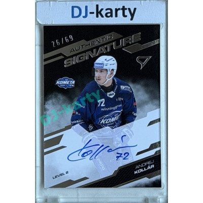 2025/26 Sportzoo ELH 2. serie #SL2-AK Andrej Kollár Authentic Signature Level 2 26/69