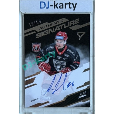 2025/26 Sportzoo ELH 2. serie #SL2-AJ Aleš Jergl Authentic Signature Level 2 54/69