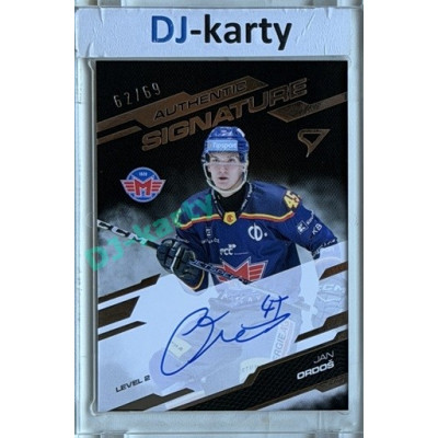2025/26 Sportzoo ELH 2. serie #SL2-OR Jan Ordoš Authentic Signature Level 2 62/69