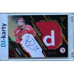 2025/26 Sportzoo ELH 2. serie #GJS-RU Martin Růžička Game Jersey Gold Auto 09/30