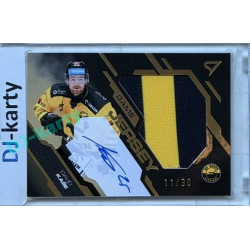 2025/26 Sportzoo ELH 2. serie #GJS-DK David Kaše Game Jersey Gold Auto 11/30