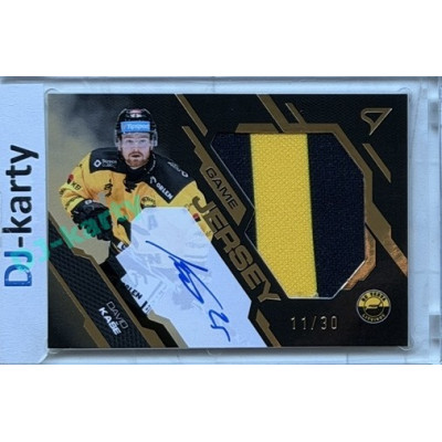 2025/26 Sportzoo ELH 2. serie #GJS-DK David Kaše Game Jersey Gold Auto 11/30