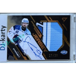 2025/26 Sportzoo ELH 2. serie #GJS-SS Šimon Stránský Game Jersey Gold Auto 27/30