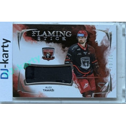 2025/26 Sportzoo ELH 2. serie #FSS-AT Alex Tamáši Flaming Stick Cloud Silver Auto 10/30