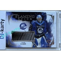 2025/26 Sportzoo ELH 2. serie #FSS-LK Lukáš Klimeš Flaming Stick Cloud Silver Auto 13/30