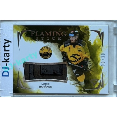 2025/26 Sportzoo ELH 2. serie #FSS-MB Marek Baránek Flaming Stick Cloud Silver Auto 08/30