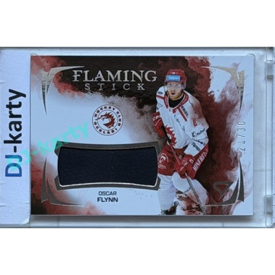 2025/26 Sportzoo ELH 2. serie #FSS-OF Oscar Flynn Flaming Stick Cloud Silver Auto 24/30