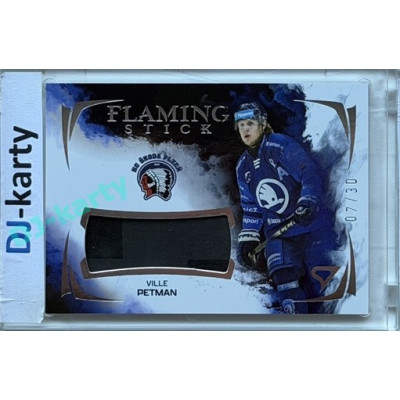 2025/26 Sportzoo ELH 2. serie #FSS-VP Ville Petman Flaming Stick Cloud Silver Auto 07/30