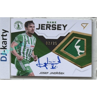 2021/22 Sportzoo Fortuna Liga 2. série #GJ-GJ-JJ Josef Jindřišek GAME JERSEY Signature 02/25