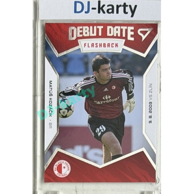2021/22 Sportzoo Fortuna Liga 2. série #DF9 Matúš Kozáčik DEBUT DATE FLASHBACK