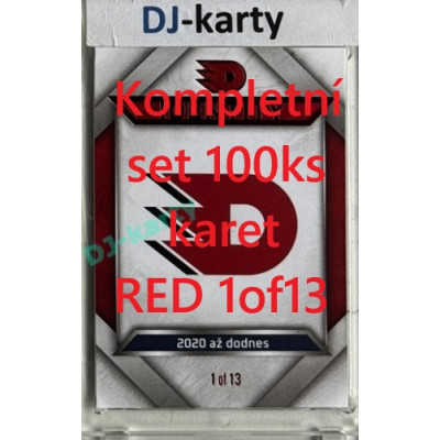2024 Dynamo100 kompletní set karet 100ks Red 1of13