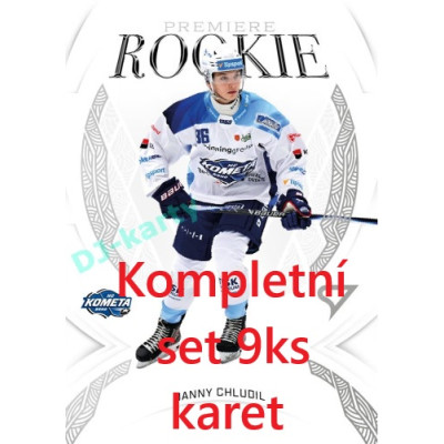 2025/26 Sportzoo ELH 1. serie kompletní set 9ks karet Rookie Premiere