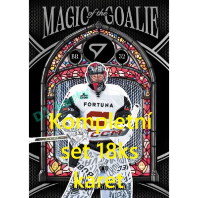 2025/26 Sportzoo ELH 1. serie kompletní set 18ks karet Magic of the Goalie