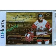 2025/26 Sportzoo ELH 2. serie #NAS-RK Renars Krastenbergs New Arrivals Gold Auto 01/55