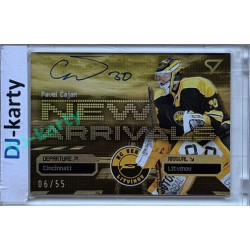 2025/26 Sportzoo ELH 2. serie #NAS-PC Pavel Čajan New Arrivals Gold Auto 06/55