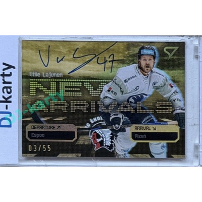 2025/26 Sportzoo ELH 2. serie #NAS-VL Ville Lajunen New Arrivals Gold Auto 03/55
