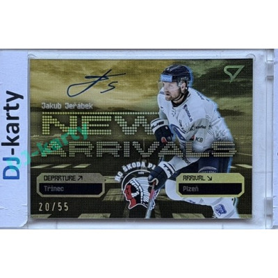 2025/26 Sportzoo ELH 2. serie #NAS-JJ Jakub Jeřábek New Arrivals Gold Auto 20/55