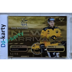 2025/26 Sportzoo ELH 2. serie #NAS-QS Quinn Schmiemann New Arrivals Gold Auto 52/55