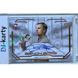 2025/26 Sportzoo ELH 2. serie #BBS-RP Róbert Petrovický Bench Boss Gold Auto 20/35