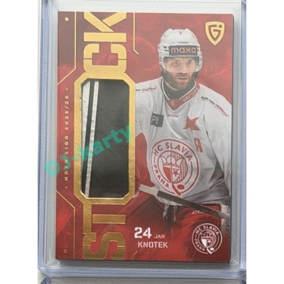 2025/26 Goal Cards Maxa liga #ST-17 Jan Knotek Stick 20/20