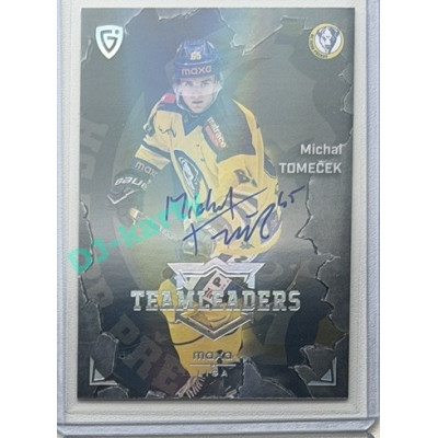 2025/26 Goal Cards Maxa liga #TL-20 Michal Tomeček Team Leaders Auto 10/10