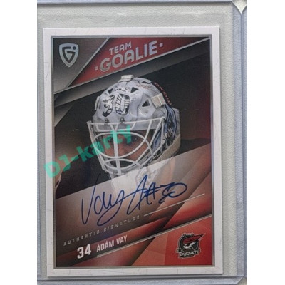 2025/26 Goal Cards Maxa liga #SG-09 Ádám Vay Goalies Auto 04/10