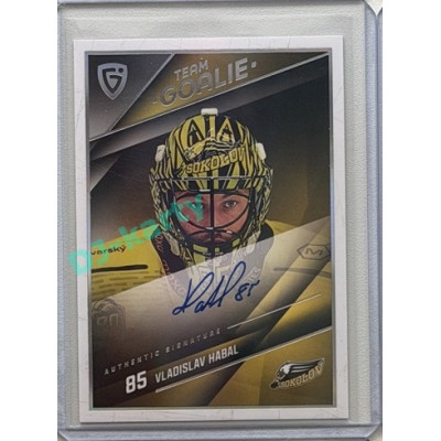 2025/26 Goal Cards Maxa liga #SG-17 Vladislav Habal Goalies Auto 04/10