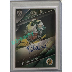 2025/26 Goal Cards Maxa liga #SG-24 Adam Pavlíček Goalies Auto 04/10