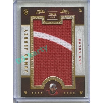 2025/26 Goal Cards Maxa liga #JJ-22 Jan Kolář Jumbo Jersey 6/21