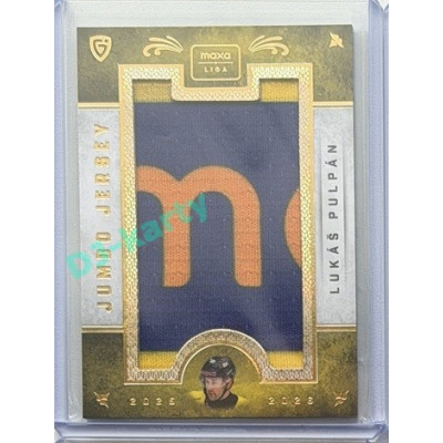2025/26 Goal Cards Maxa liga #JJ-25 Lukáš Pulpán Jumbo Jersey 1/3