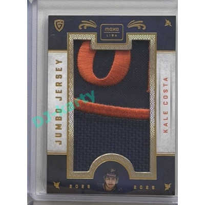 2025/26 Goal Cards Maxa liga #JJ-12 Kale Costa Jumbo Jersey 33/36