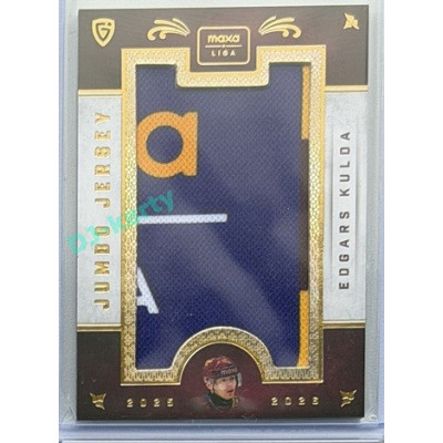 2025/26 Goal Cards Maxa liga #JJ-10 Edgars Kulda Jumbo Jersey 3/3