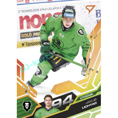 2025/26 Sportzoo ELH 2. serie #308 Jakub Lichtag Amber Gold 09/10