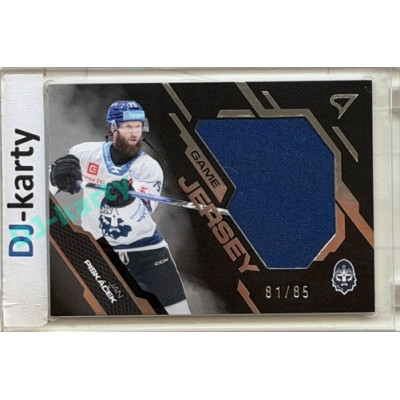 2025/26 Sportzoo ELH 2. serie #GJ-PI Jan Piskáček Game Jersey 81/85