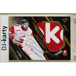2025/26 Sportzoo ELH 2. serie #GJS-PL Karel Plášek Game Jersey Gold Auto 25/30