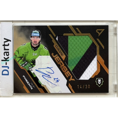 2025/26 Sportzoo ELH 2. serie #GJS-Filip Pyrochta Game Jersey Gold Auto 14/30