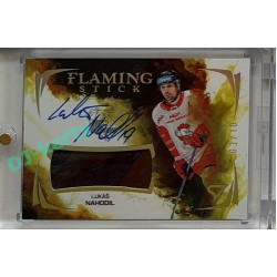 2025/26 Sportzoo ELH 2. serie #FSS-LN Lukáš Nahodil Flaming Stick Gold Auto 03/10