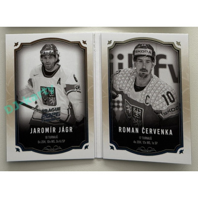 24/25 LC Repre série 2 Collectors Edition #RCH-07 Jaromír Jágr / Roman Červenka Records of Czech Republic Platinum 1/2 Expo Praha 11. 4. 2026